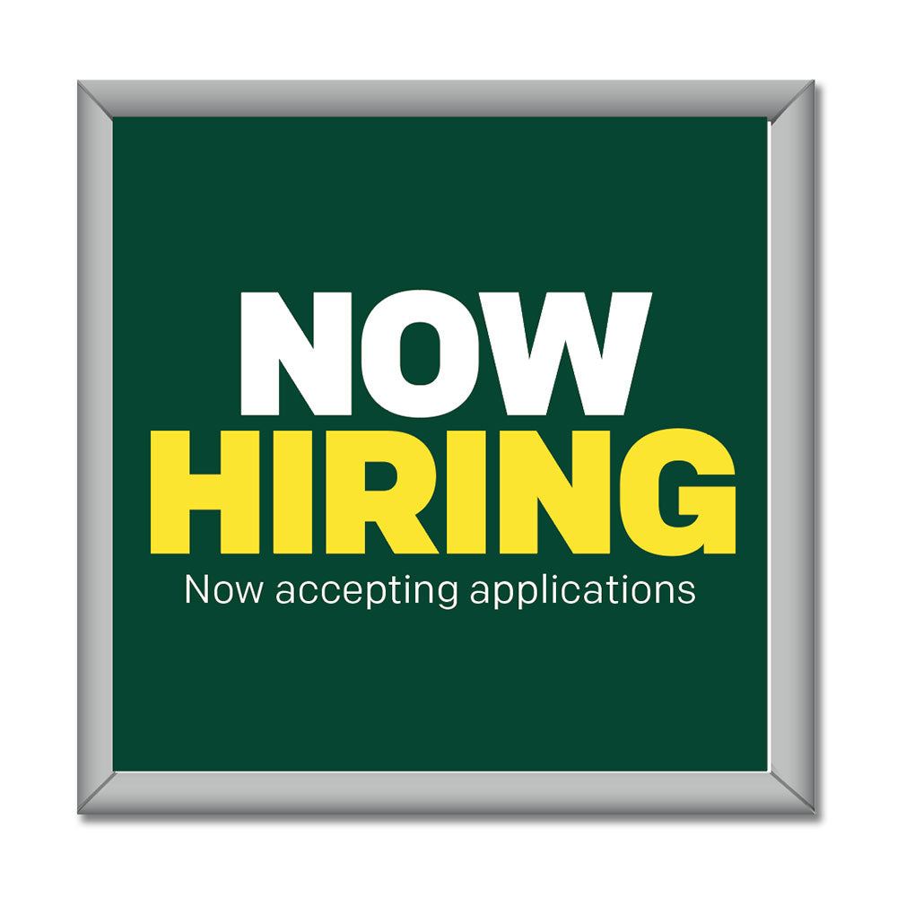 Now Hiring- Mini Billboard Insert - 4 Ft. X 4 Ft.