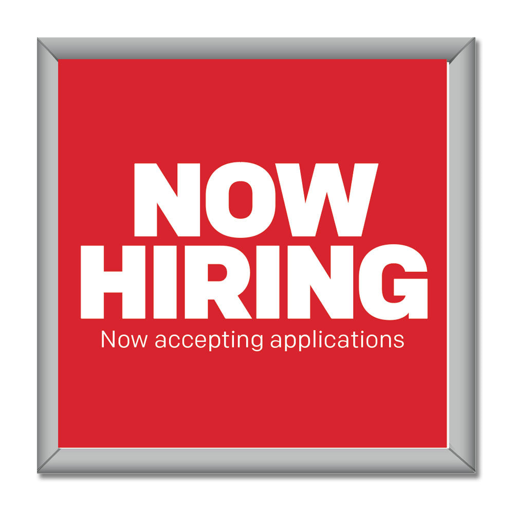 Now Hiring- Mini Billboard Insert - 4 Ft. X 4 Ft.