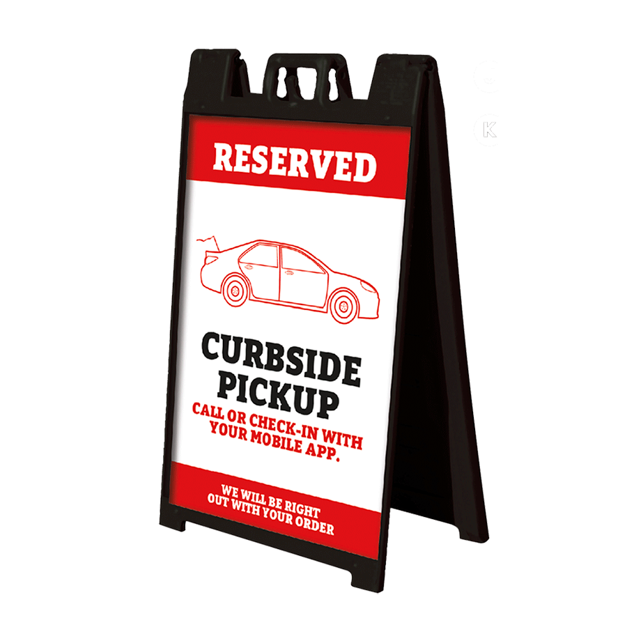Curbside Pickup - A-Frame Insert - 24.25 In. x 36.125 In.