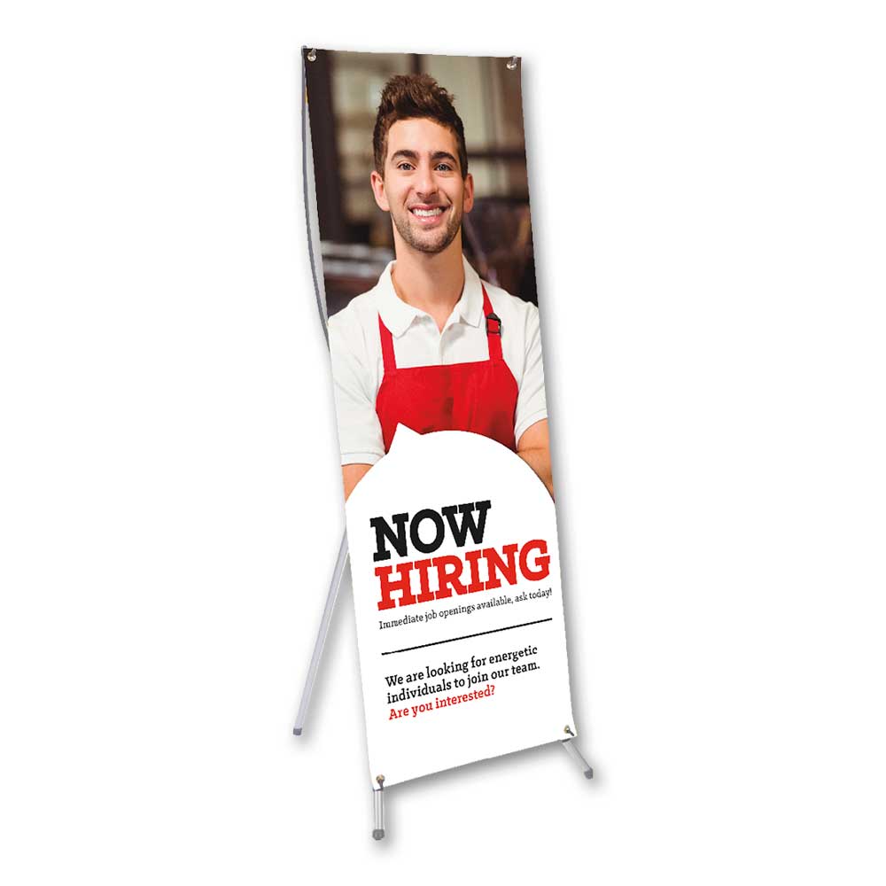 Now Hiring Job Fair - Booth Banner