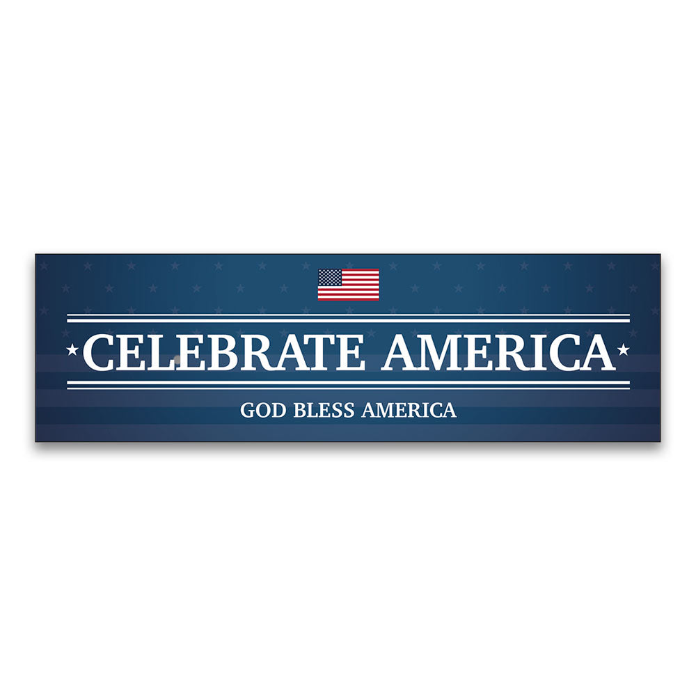 Celebrate America - Banner - 10 Ft, X 3 Ft.
