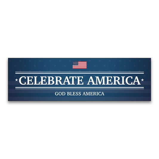 Celebrate America - Banner  -  10 Ft, X 3 Ft.
