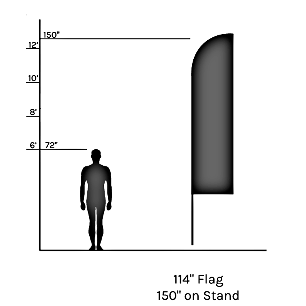 Blade Flag, 13 Ft. - Hardware