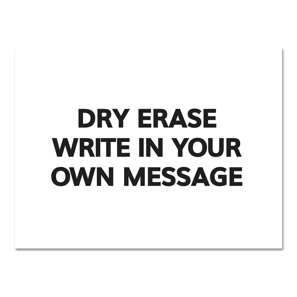 Inform A-Frame Insert - Blank Dry Erase