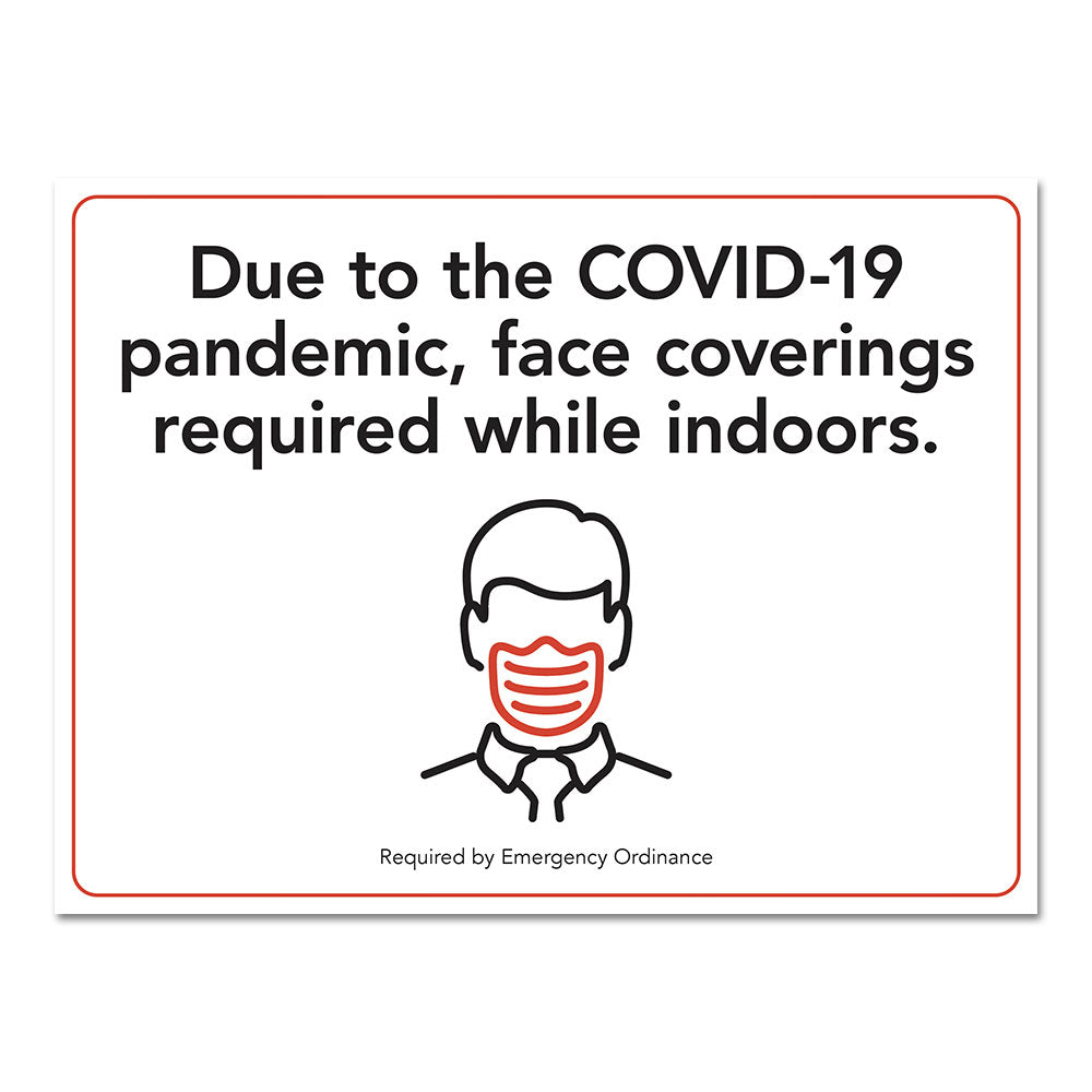 Inform A-Frame Insert - Face Masks Required