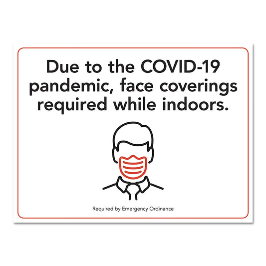 Inform A-Frame Insert - Face Masks Required