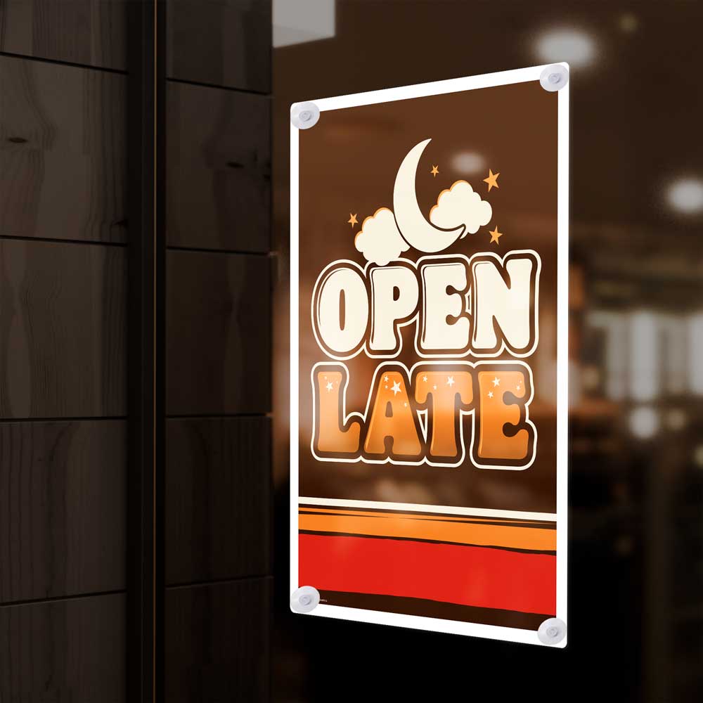 Open Late - Window Poster - 29 In. X 42 In.