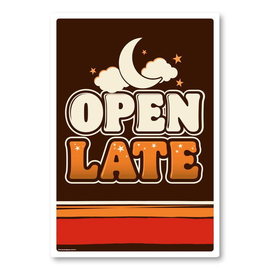 Open Late - Window Poster - 29 In. X 42 In.
