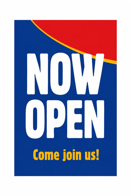 Now Open - A-frame Insert 24.25 In. X 36.125 In.