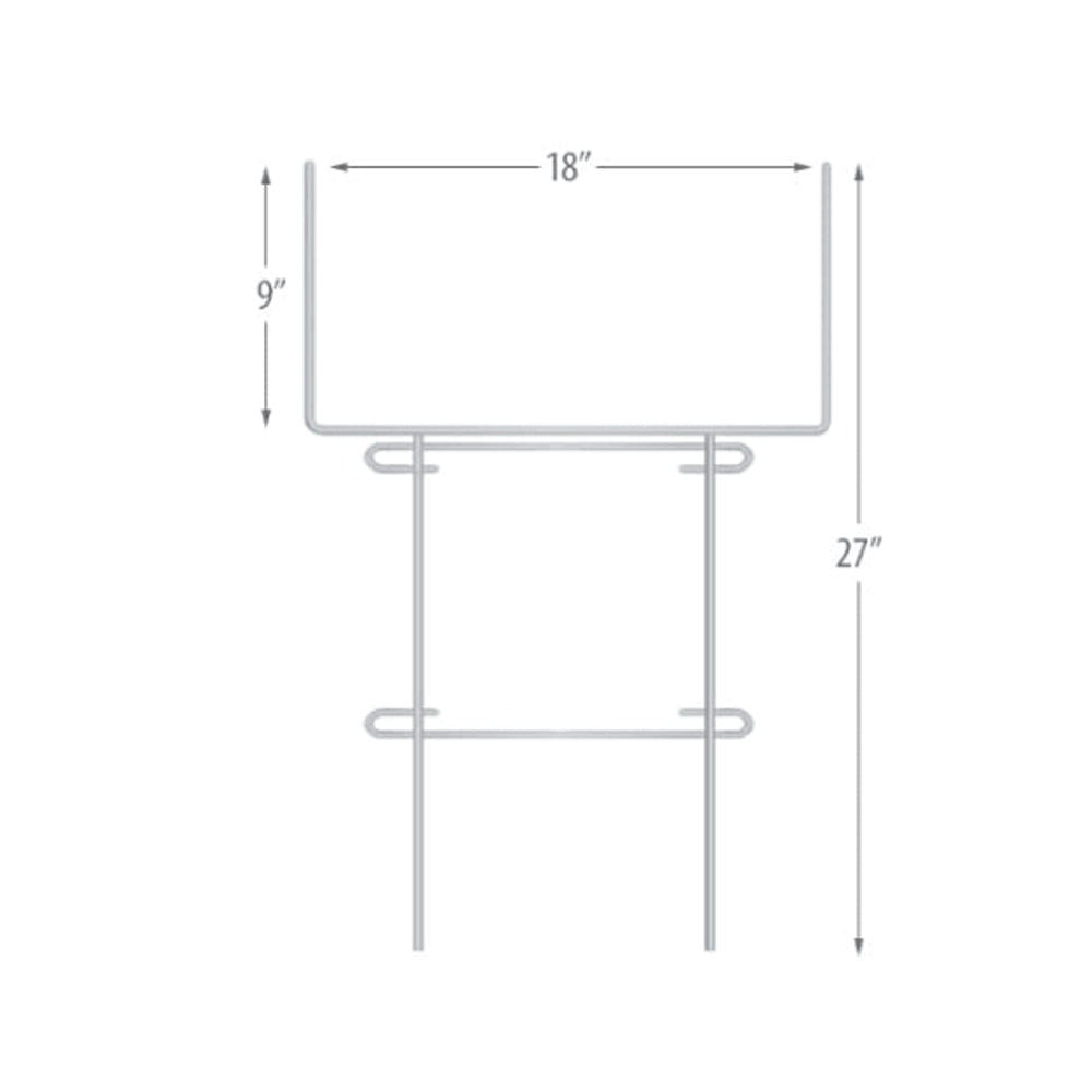 Lawn Sign Stand, Heavy Duty, Wire Frame