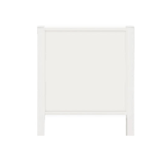 White Vinyl Frame - Hardware