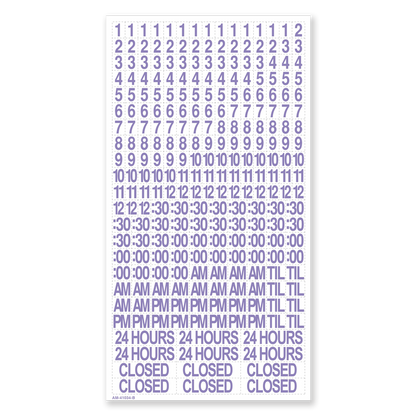 Holiday Hours - Decal  -  8 In. X 12 In.