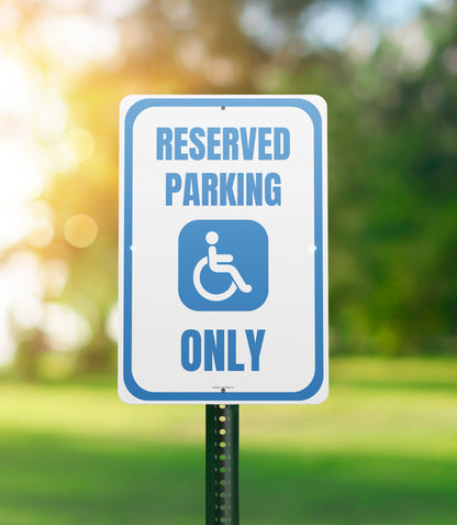 Reserved Parking (Handicap Only) - Sign   12 In. X 18 In.