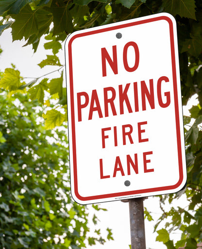 No Parking Fire Lane - Sign   12 In. X 18 In.