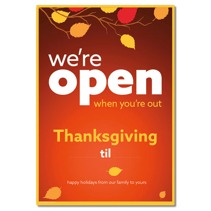 Thanksgiving Hours - Deluxe Kit - OPEN