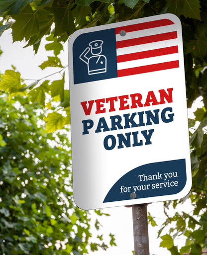 Veteran Parking Only - Parking Sign