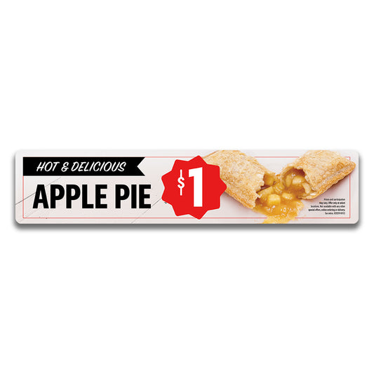 Apple Pie - $1 - Lug On  -  28 in. x 6 in.