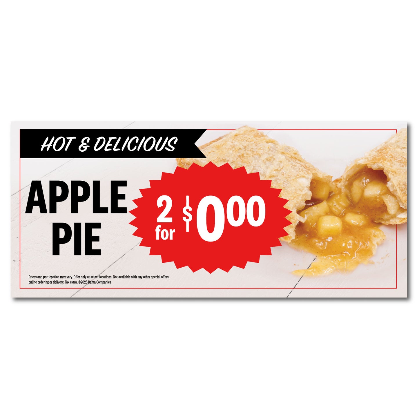Apple Pie - 2 for $  - Interior Lug On Snipeable  -  18 in. x 8 in.