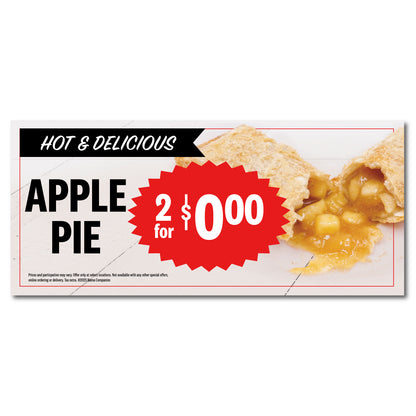 Apple Pie - 2 for $  - Interior Lug On Snipeable  -  18 in. x 8 in.