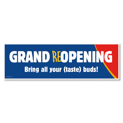 Grand Re-Opening - Banner - 10 Ft. X 3 Ft.