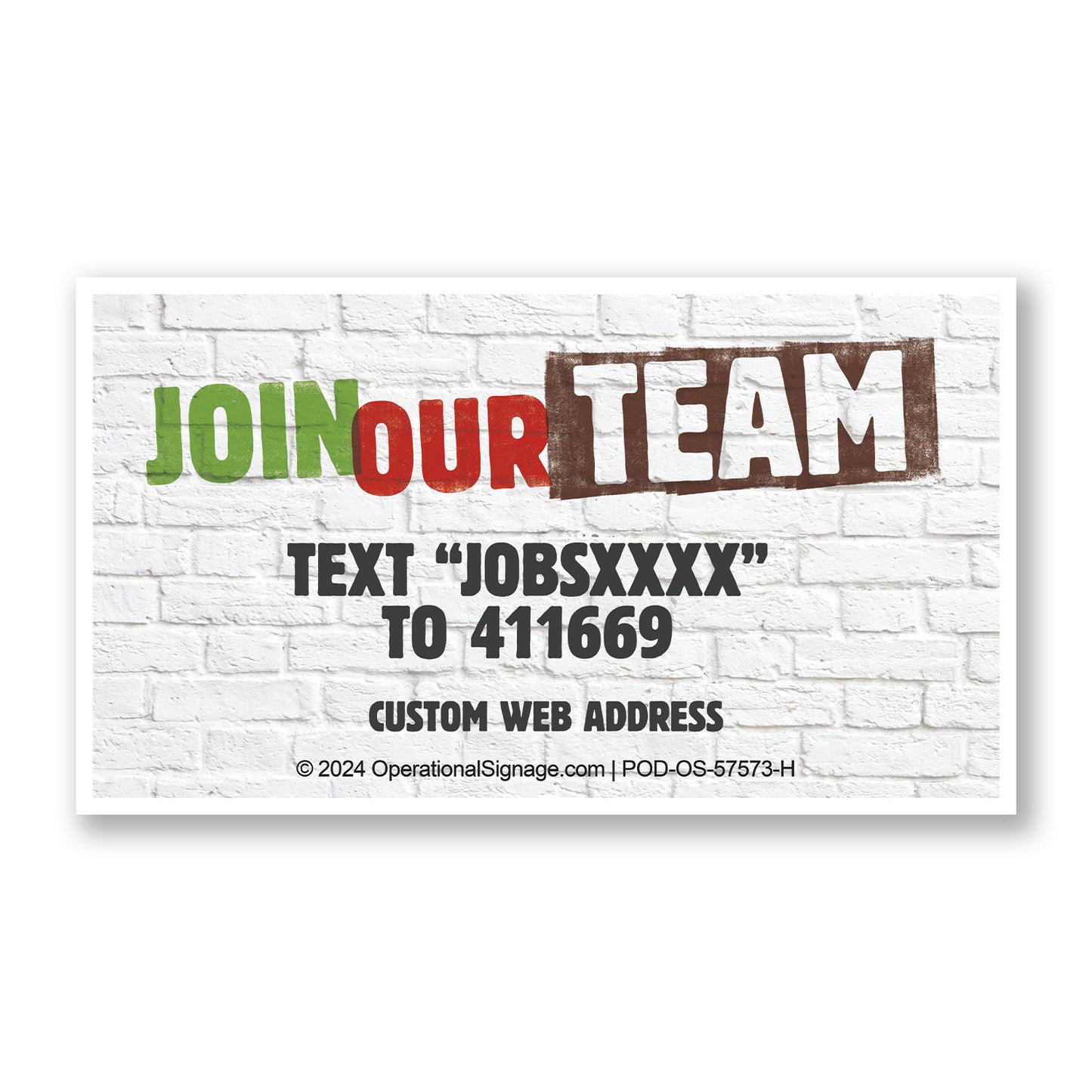 Join Our Team - Business Cards