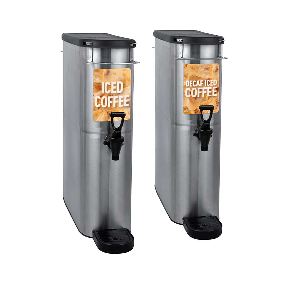 Canister Decals - Iced Coffee and Decaf Iced Coffee Set