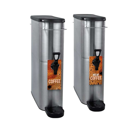 Coffee Canister Label Hangers - Coffee & Decaf Coffee