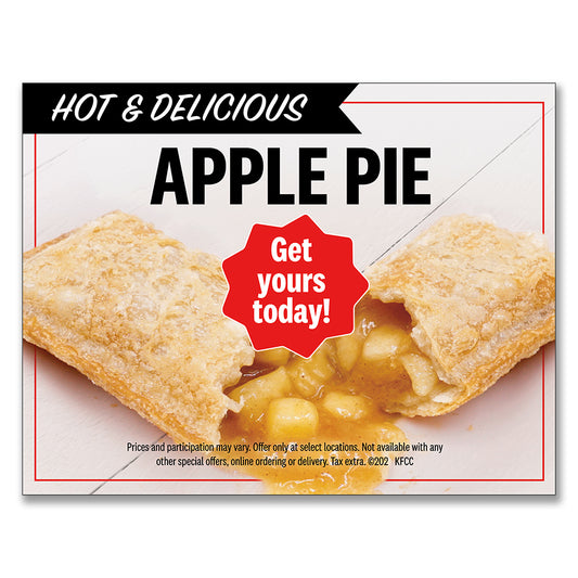 Apple Pie - Get Yours Today - Counter Mat  -  11 in. x 8.5 in.
