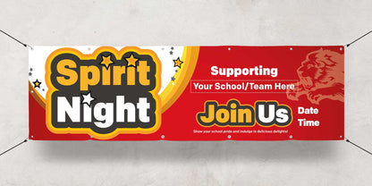 Spirit Night -  Custom Banner 10 Ft. X 3 Ft.