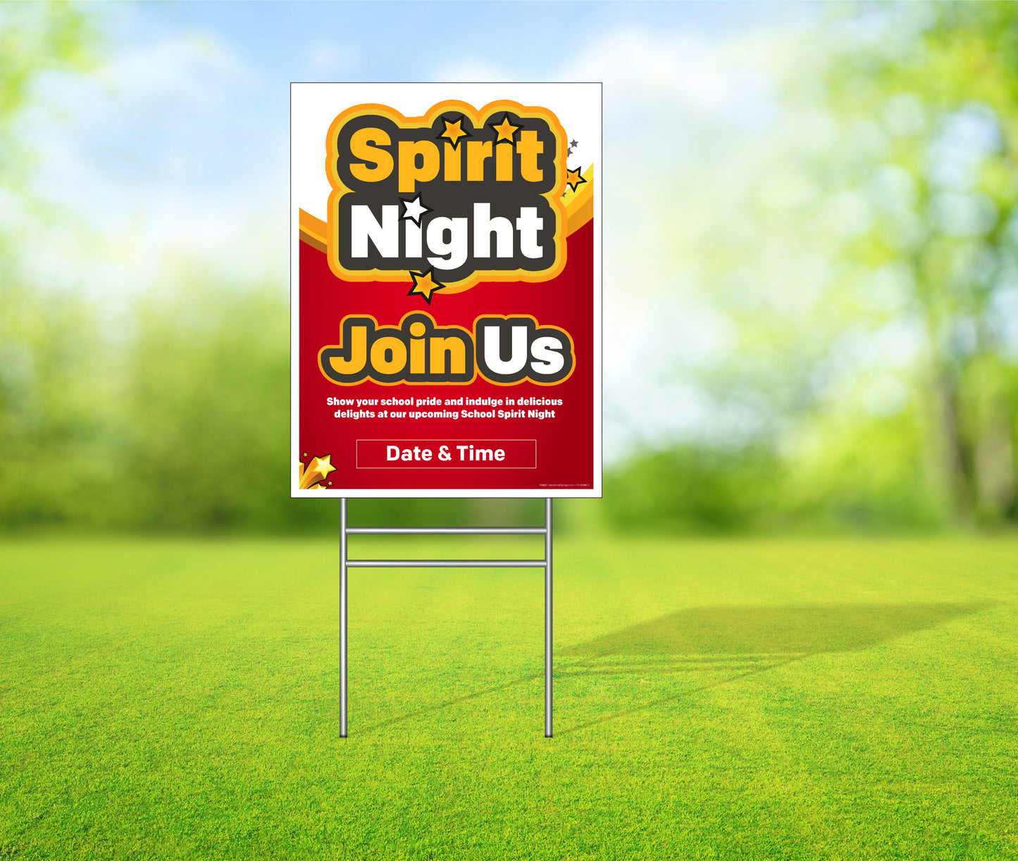 Spirit Night - Custom DS Lawn Sign - 18 In. X 24 In.