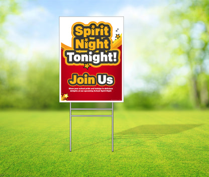 Spirit Night - DS Lawn Sign - 18 In. X 24 In.