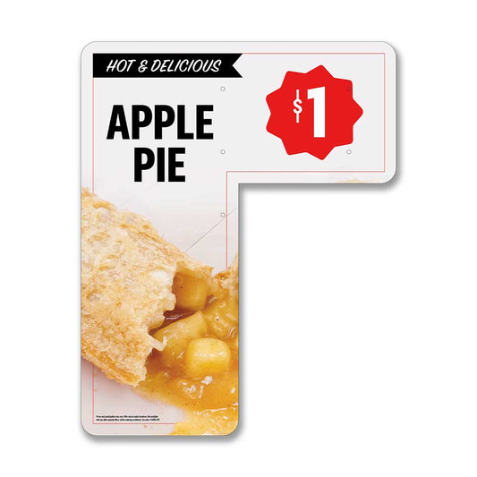 Apple Pie - $1 - Drive Thru Speaker Signs  -  20 in. x 25 in.