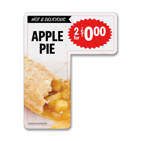 Apple Pie - 2 for $  - Drive Thru Speaker Sign  -  20 in. x 25 in