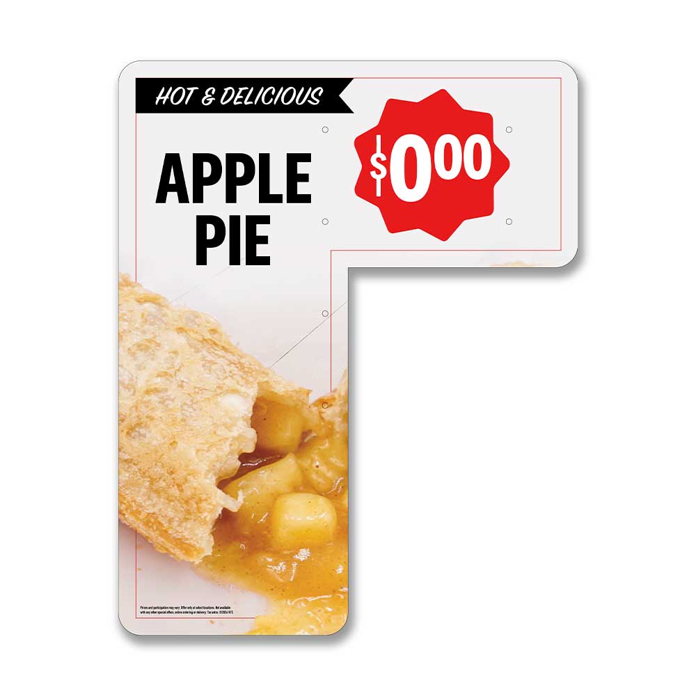 Apple Pie - $ - Drive Thru Speaker Sign - 20 in. x 25 in ...