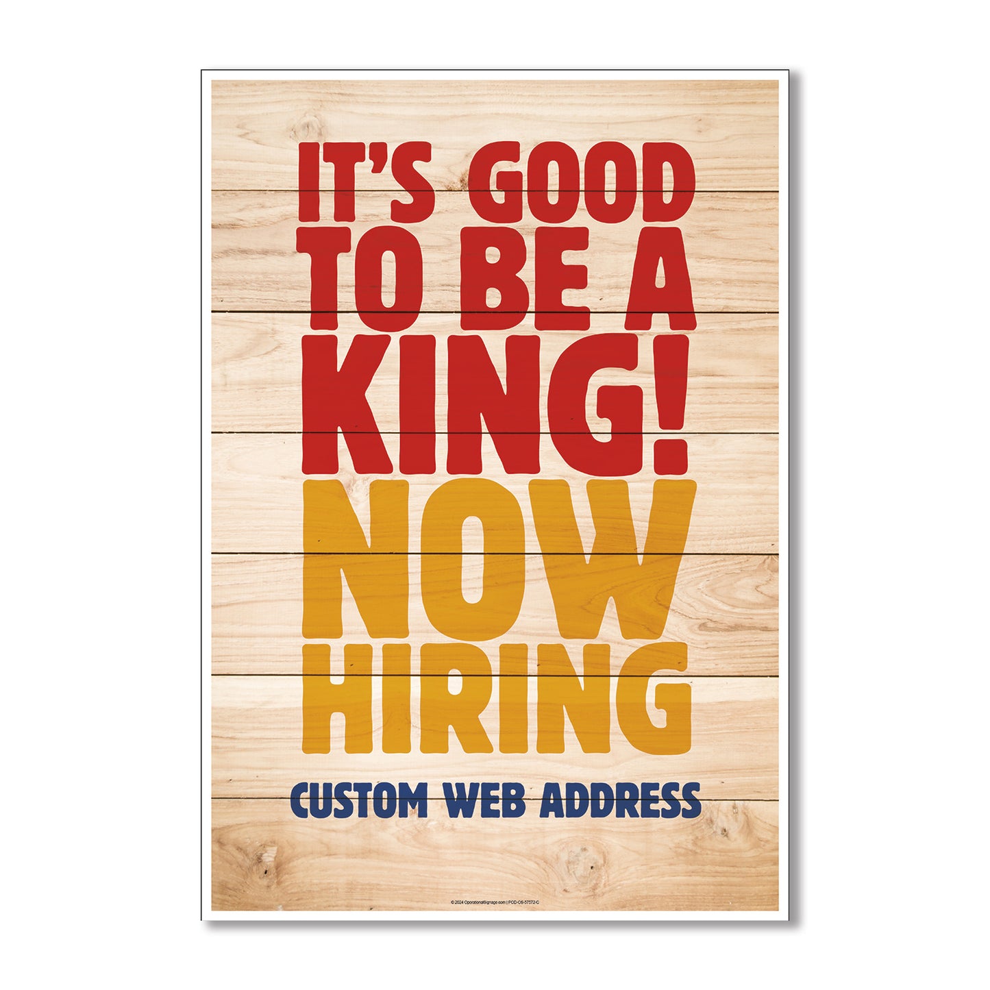 Now Hiring - Window Decal  -  29 In. X 42 In.