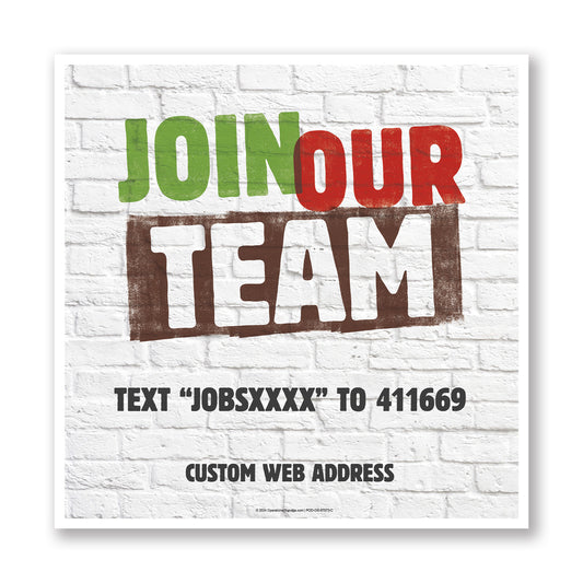 Join Our Team - Window Decal Pkg. of 3