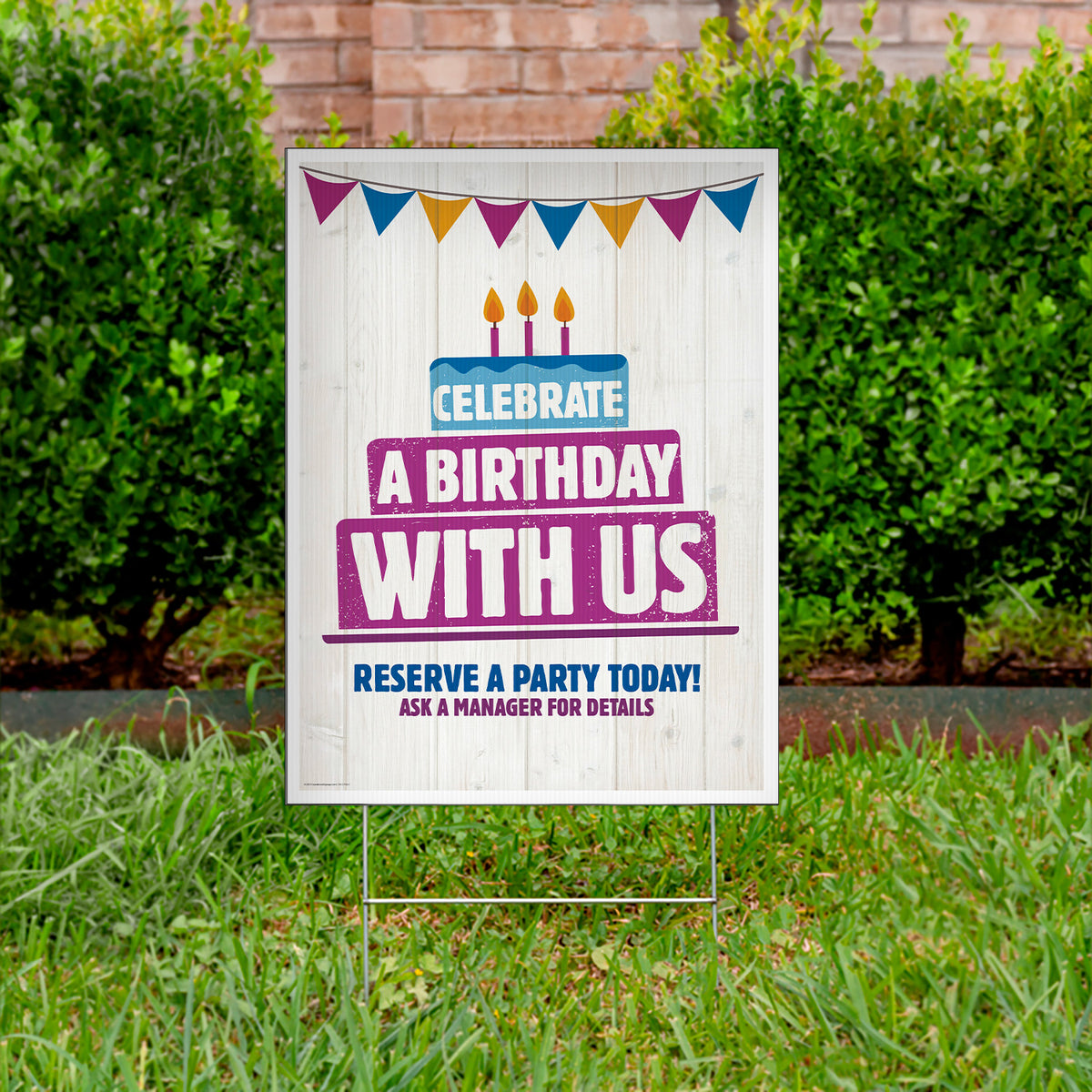 Party Week. Sign Birthday Parties - Lawn Sign - 18 In. X 24 In. – OperationalSignage.com