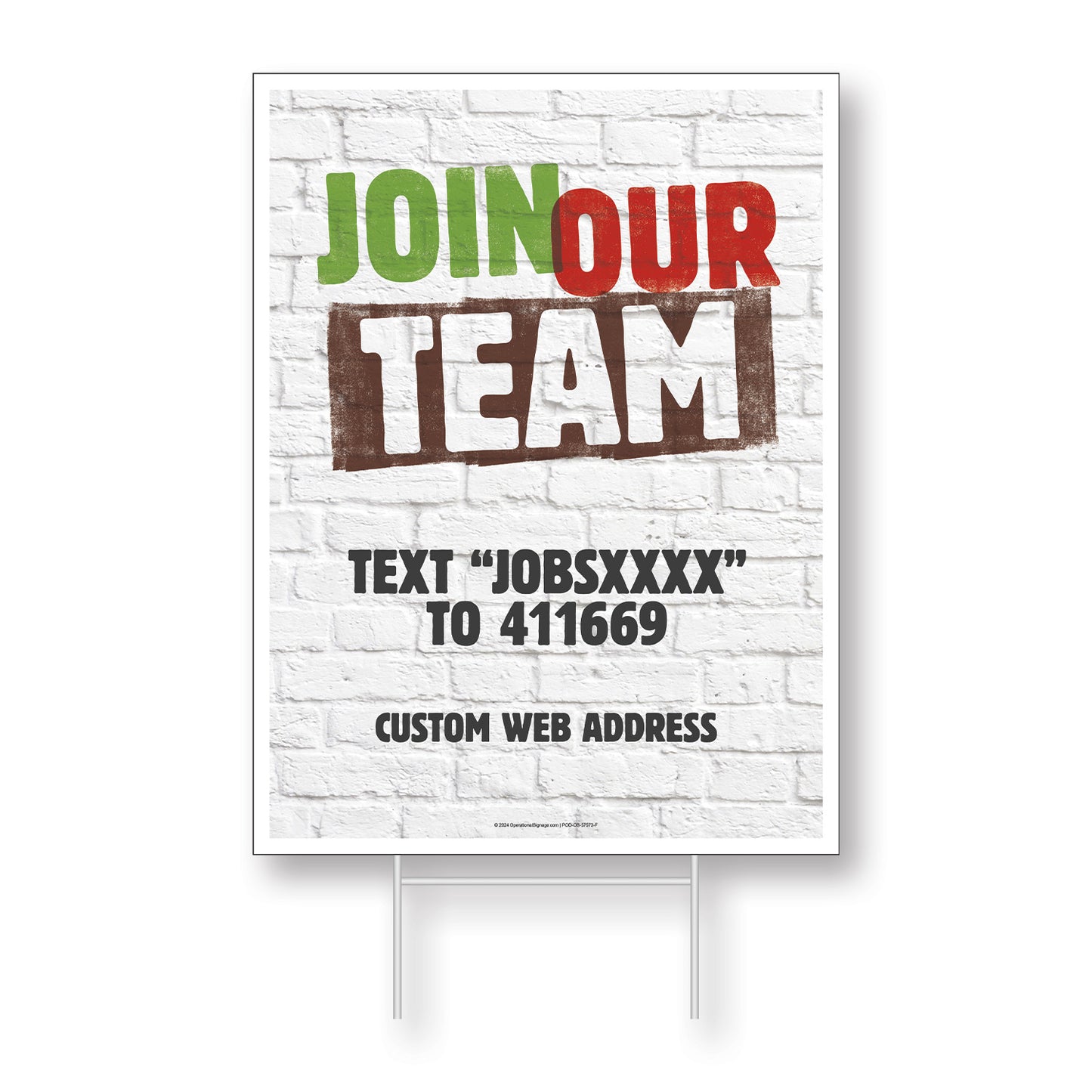 Join Our Team - DS Lawn Sign - 18 In. X 24 In.