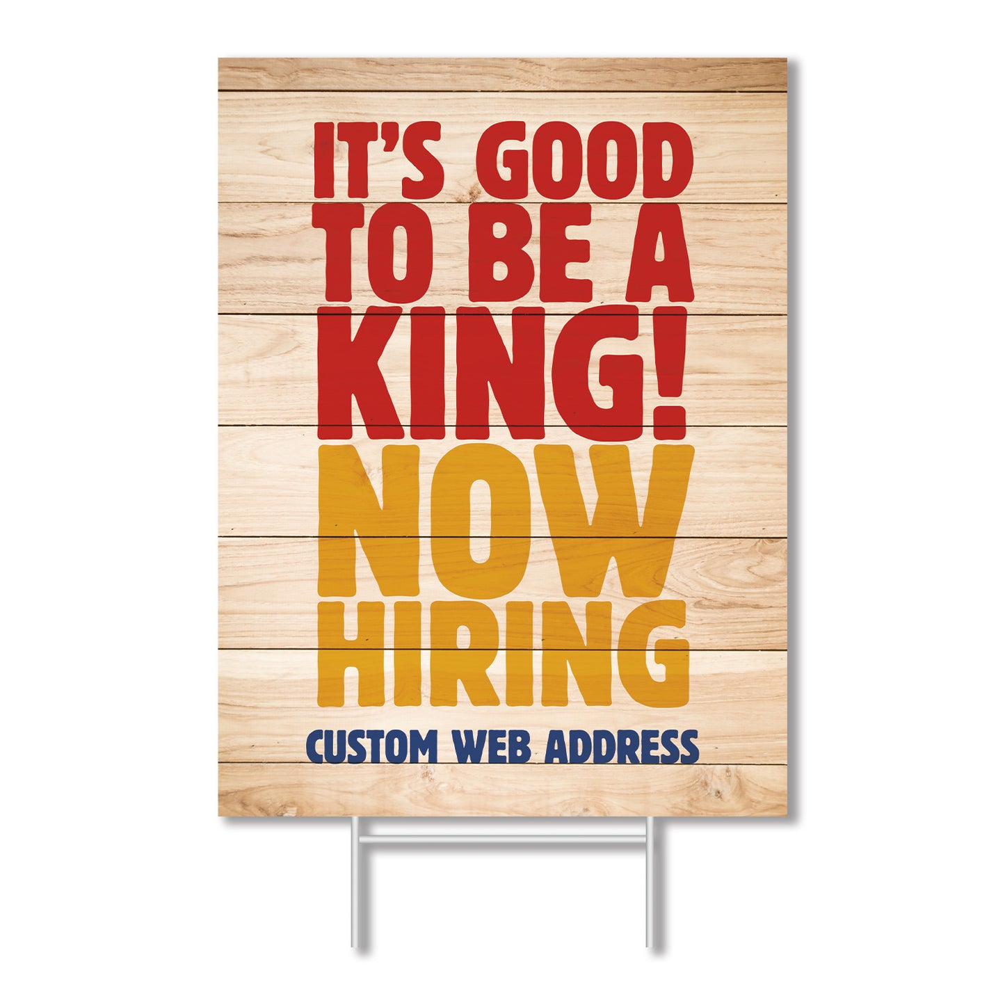 Now Hiring - Lawn Sign - 18 In. X 24 In.