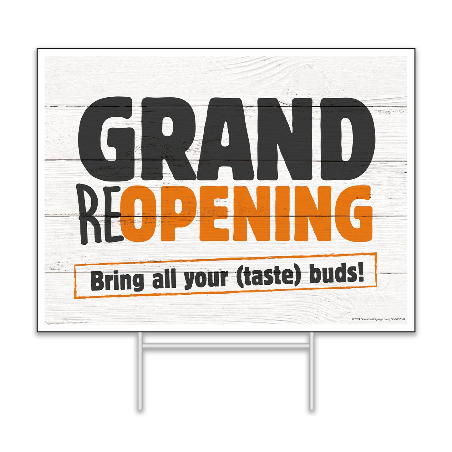 Grand Re-Opening - Lawn Sign - 24 In. X 18 In.