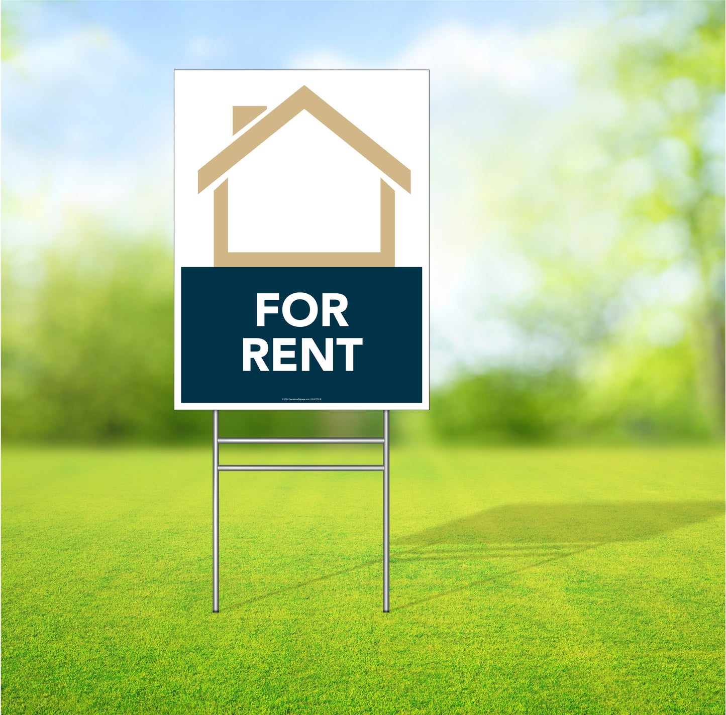 For Rent -  Lawn Sign  -  18 In. X 24 In.