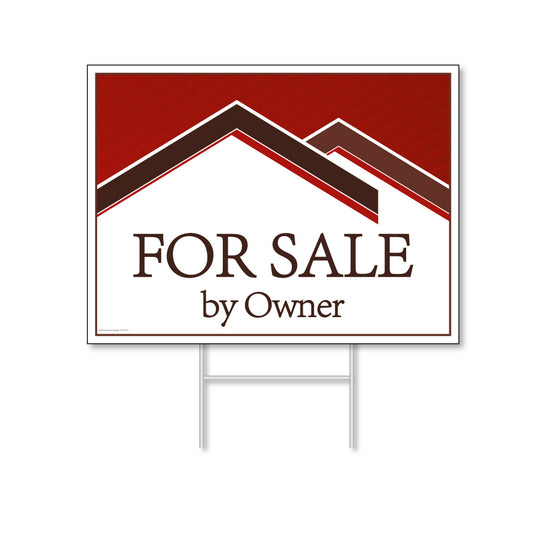 For Sale by Owner - DS Lawn Sign - 24 In. X 18 In.