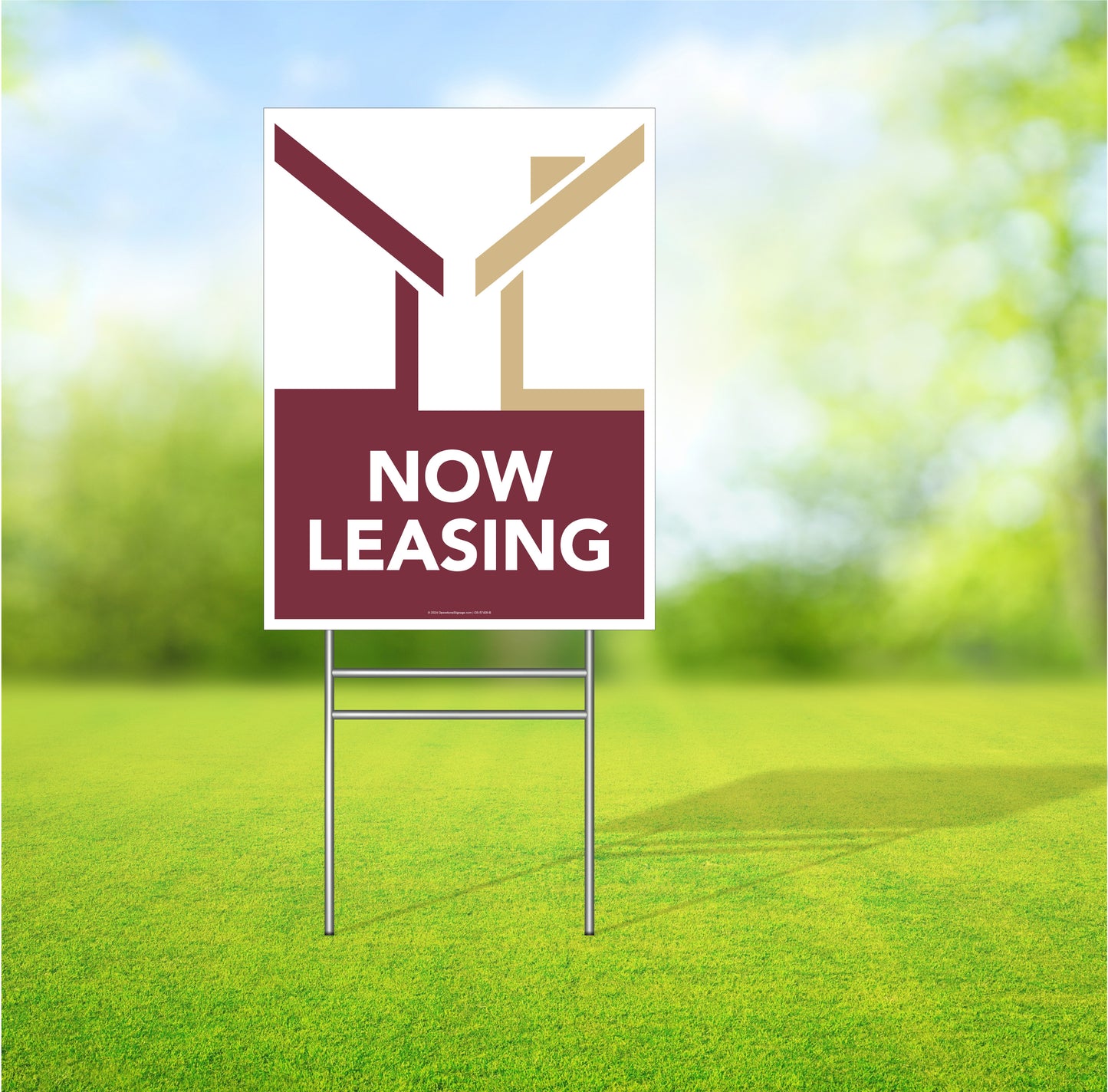 Now Leasing - Lawn Sign  -  18 In. X 24 In.