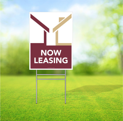 Now Leasing - Lawn Sign  -  18 In. X 24 In.