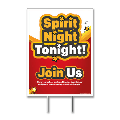 Spirit Night - DS Lawn Sign - 18 In. X 24 In.