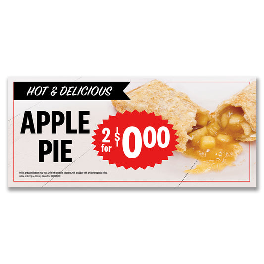 Apple Pie - 2 for $  - Interior Lug On Snipeable  -  18 in. x 8 in.