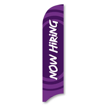 Now Hiring - Purple - Blade Flag 13 Ft.