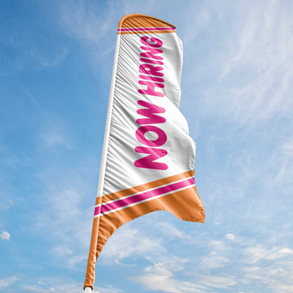 Now Hiring - Pink - Blade Flag 13 Ft.