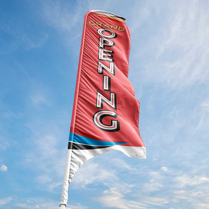 Grand Opening - Peach - Blade Flag 13 Ft.