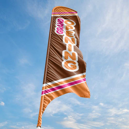 Grand Opening - Pink - Blade Flag 13 Ft.